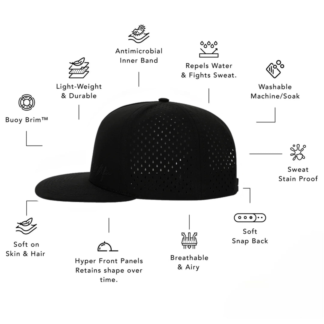 Salt Mafia Performance Hat - The Blackout - Flat